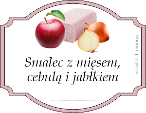 Smalec z mięsem, cebulą i jabłkiem